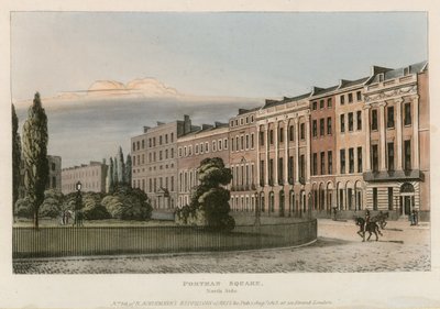 Portman Square, north side by English School