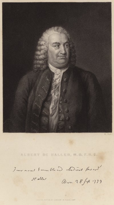 Portrait of Albert de Haller by English School