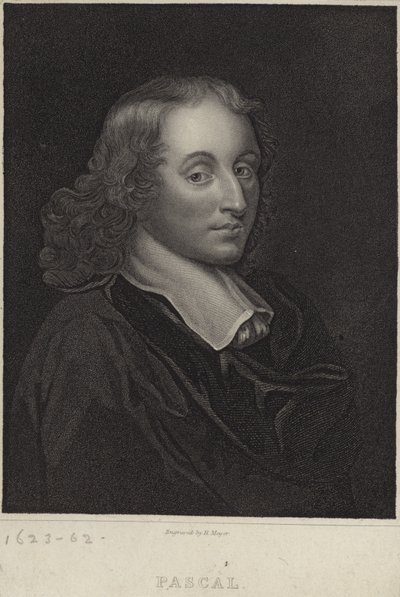 Portrait of Blaise Pascal by English School