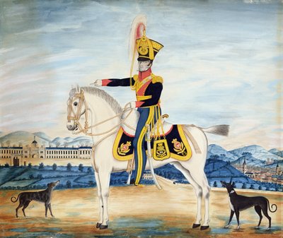 Portrait of Captain William Manfull in Full Military Dress, 1822 by English School