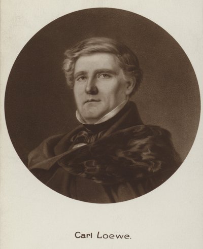 Portrait of Carl Loewe by English School