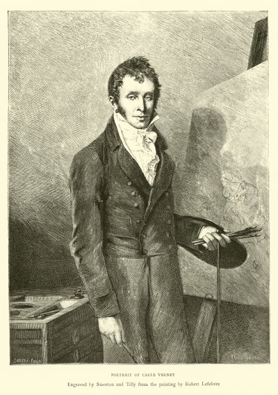 Portrait of Carle Vernet by English School