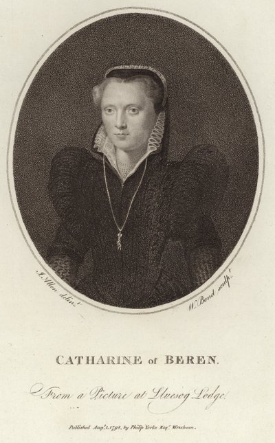 Portrait of Catharine of Beren by English School