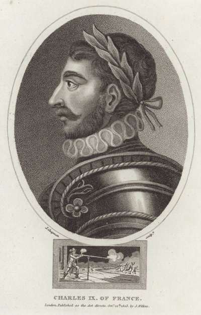 Portrait of Charles IX of France by English School