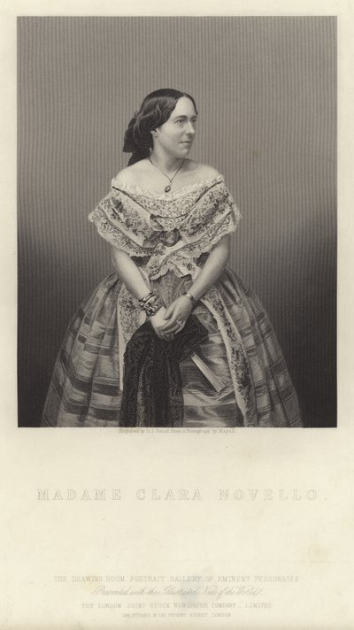 Portrait of Clara Novello by English School