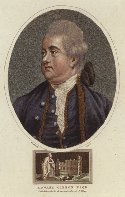 Portrait of Edward Gibbon by English School