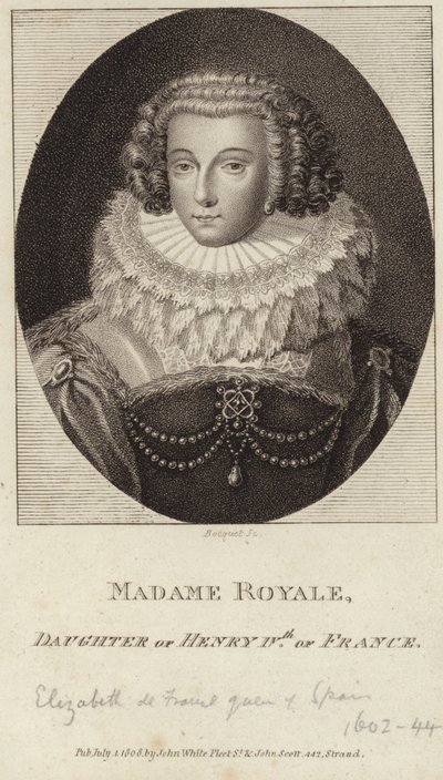 Portrait of Elisabeth of France by English School