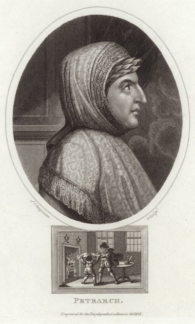 Portrait of Francesco Petrarch by English School