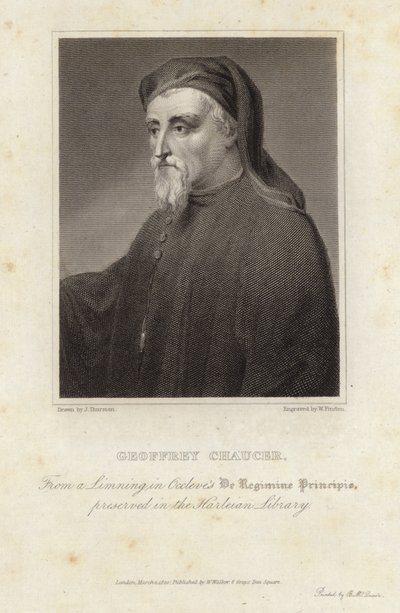 Portrait of Geoffrey Chaucer by English School