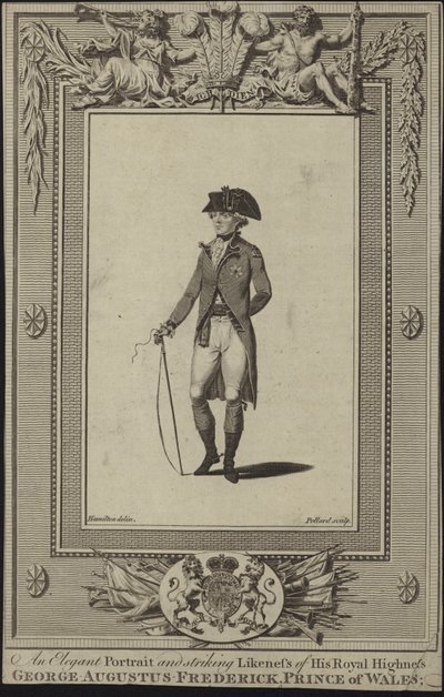 Portrait of George Augustus Frederick, Prince of Wales by English School