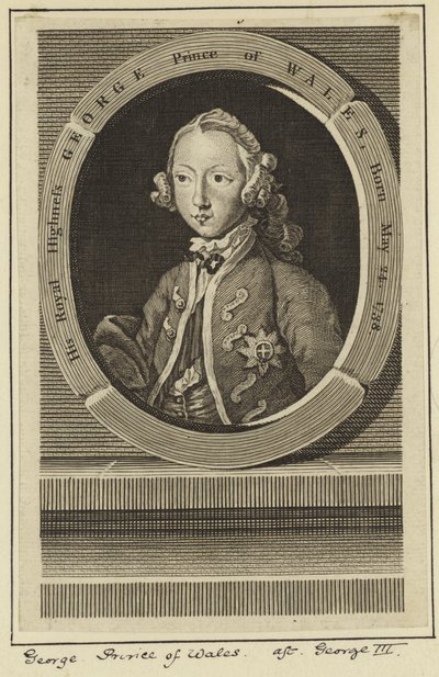 Portrait of George, Prince of Wales by English School