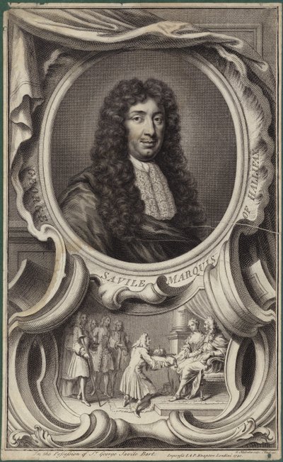 Portrait of George Savile, Marquess of Halifax by English School