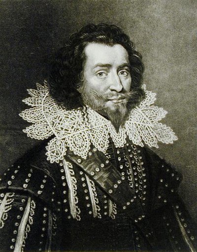 Portrait of George Villiers, 1st Duke of Buckingham (engraved by Richard Earlom and Charles Turner) from Illustrious Characters in British History by English School