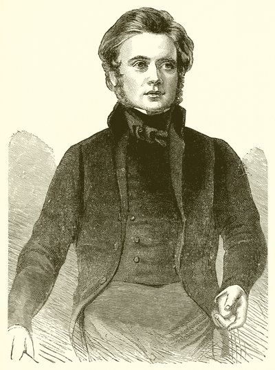 Portrait of John Bright in 1843 by English School