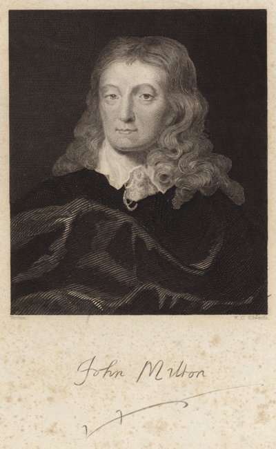 Portrait of John Milton by English School
