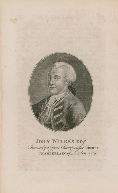 Portrait of John Wilkes by English School