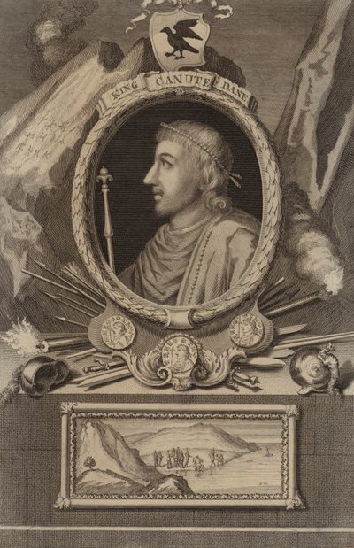 Portrait of King Canute by English School