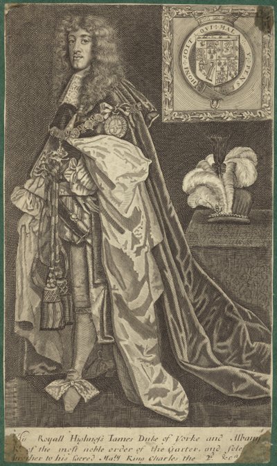 Portrait of King James II of England by English School