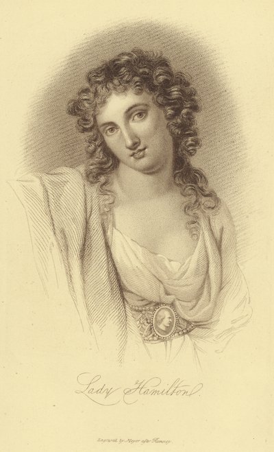 Portrait of Lady Hamilton by English School