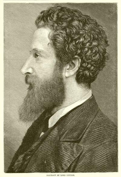 Portrait of Lord Lytton by English School