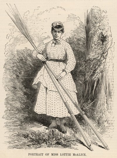 Portrait of Miss Lottie McAlice by English School