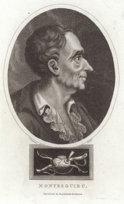 Portrait of Montesquieu by English School