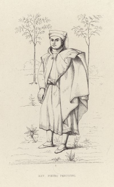 Portrait of Pietro Perugino by English School