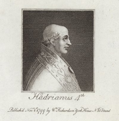 Portrait of Pope Adrian IV by English School
