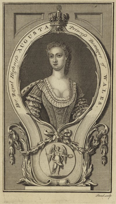 Portrait of Princess Augusta of Saxe-Gotha-Altenburg by English School