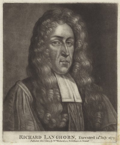Portrait of Richard Langhorne by English School