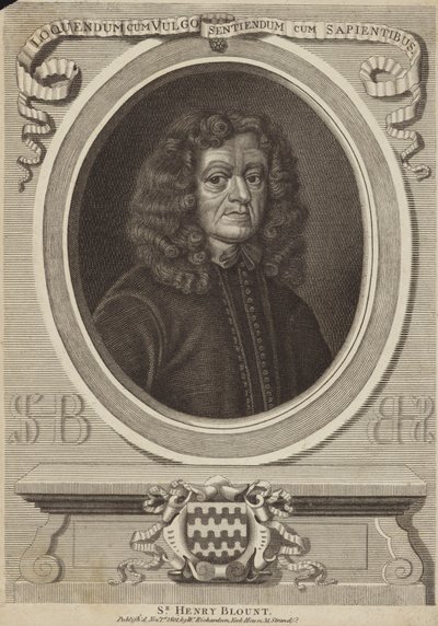 Portrait of Sir Henry Blount by English School