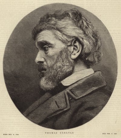 Portrait of Thomas Carlyle by English School