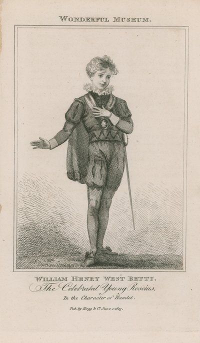 Portrait of William Henry West Betty as Hamlet by English School