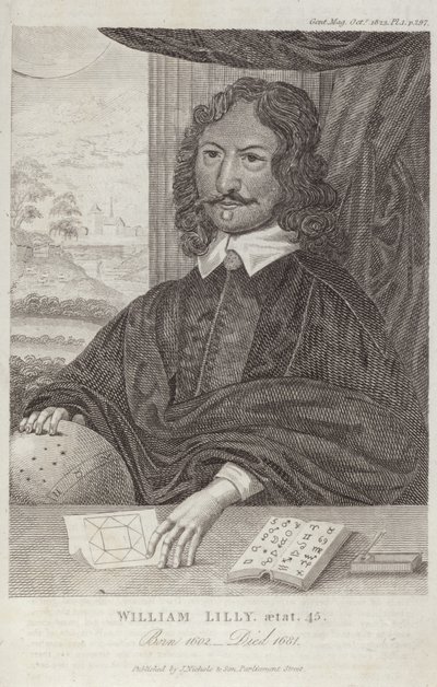 Portrait of William Lilly by English School