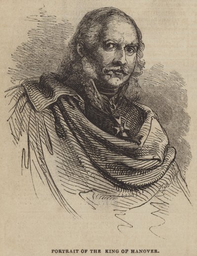 Portrait of the King of Hanover by English School