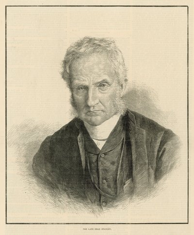 Portrait of the Late Dean Stanley by English School