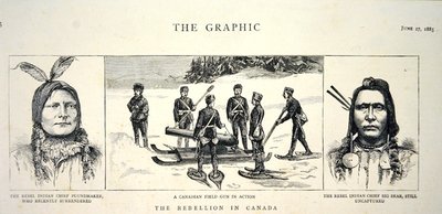Portraits of Rebel Chiefs Poundmaker and Big Bear, published in 