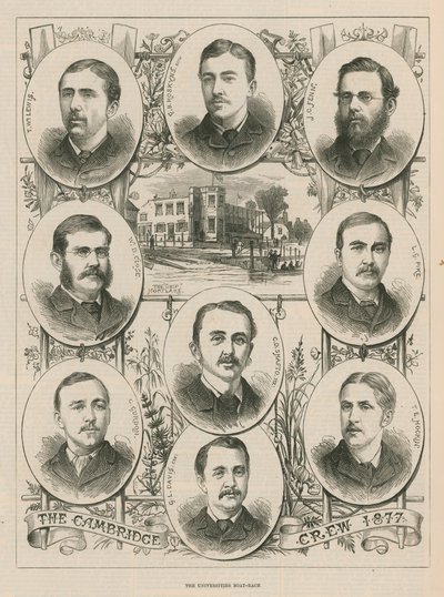 Portraits of the 1877 Cambridge Crew by English School