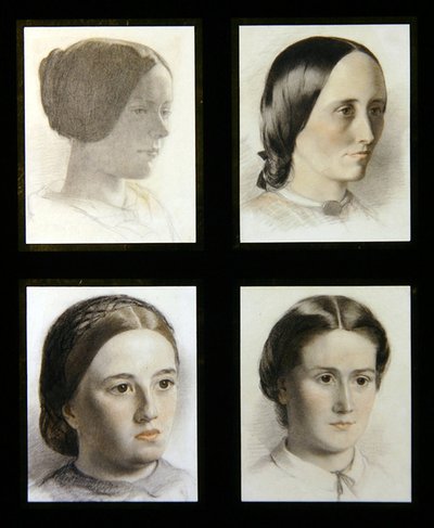 Portraits of young ladies, c.1830 by English School