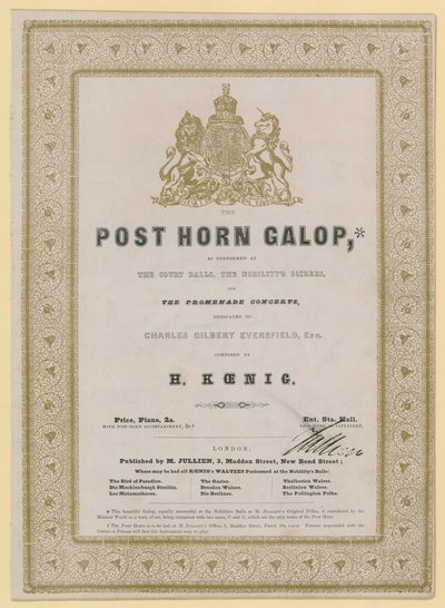 Post Horn Galop by English School
