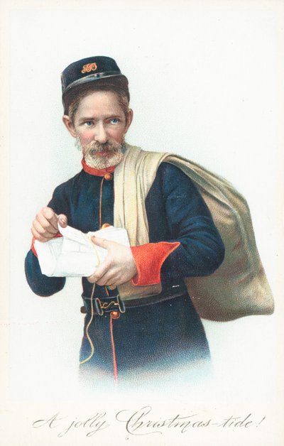 Postman with sack by English School