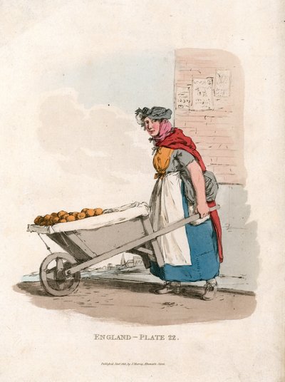Potato Seller by English School