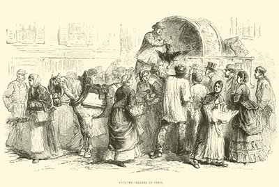 Poultry Sellers in Paris, October 1870 by English School