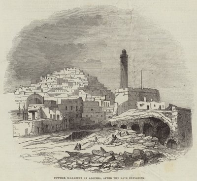 Powder Magazine at Algiers, after the Late Explosion by English School