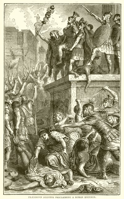 Praetorian Soldiers Proclaiming a Roman Emperor by English School
