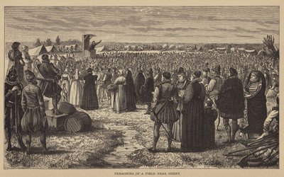 Preaching in a Field near Ghent by English School