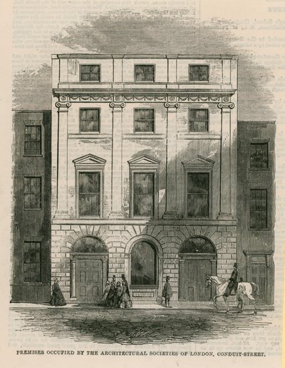Premises occupied by the Architectural Societies of London, Conduit Street, London by English School