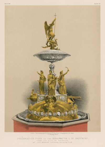 Presentation Piece to the Burgomaster C de Brouckere from the City of Brussels by English School