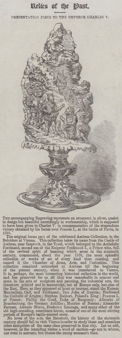 Presentation Piece to the Emperor Charles V by English School