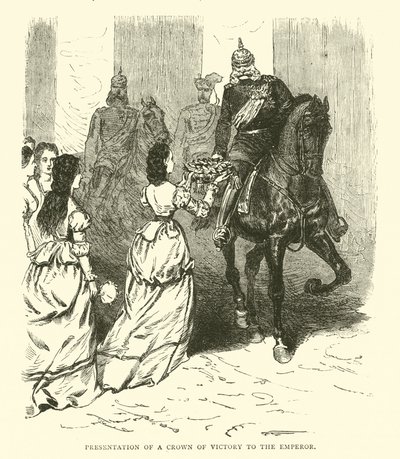 Presentation of a Crown of Victory to the Emperor, March 1871 by English School